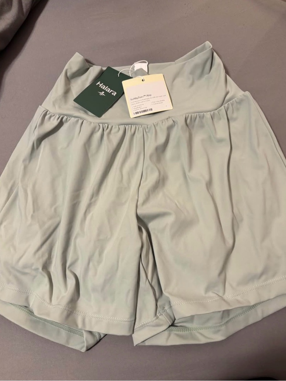 HALARA Light Sage High-Waist Athletic Shorts